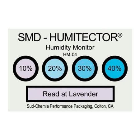 Desco Industries Desco Humidity Indicator Card, 10% 20% 30% 40% Range, 100/Pack 13870